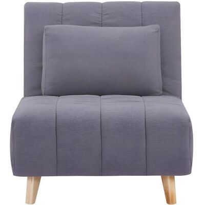 VENTE-UNIQUE Strevi Fauteuil Convertible Gris - 78x90x82 cm - Publicité VENTE-UNIQUE Strevi Fauteuil Convertible Gris - 78x90x82 cm - Publicité