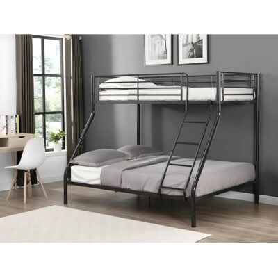 Unique Stahl-Loftbett - Reversible Leiter - Modernes Design Unique Stahl-Loftbett - Reversible Leiter - Modernes Design