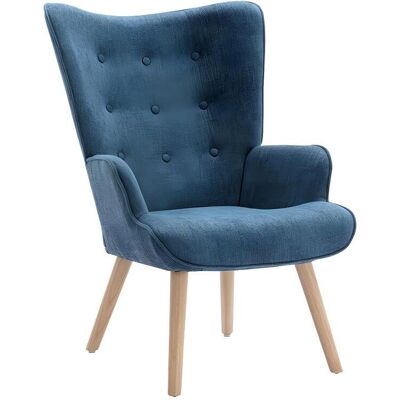 Vately Blau Stoel - Scandinavisch Stijl - 69x78x95.5 cm Vately Blau Stoel - Scandinavisch Stijl - 69x78x95.5 cm