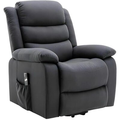 Poltrona elettrica Nadine grigia - Vente-unica Poltrona elettrica Nadine grigia - Vente-unica