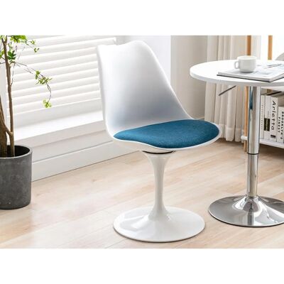 Chaise Vente-unique Bleu Turquoise et Blanc en Polypropylène - Intérieur Chaise Vente-unique Bleu Turquoise et Blanc en Polypropylène - Intérieur