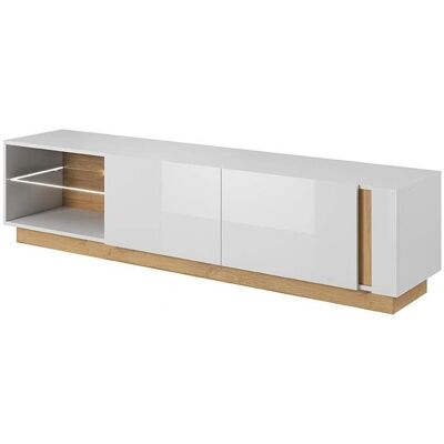 Meuble TV Murari - LED, 2 Portes, 2 Étagères - Publicité Meuble TV Murari - LED, 2 Portes, 2 Étagères - Publicité