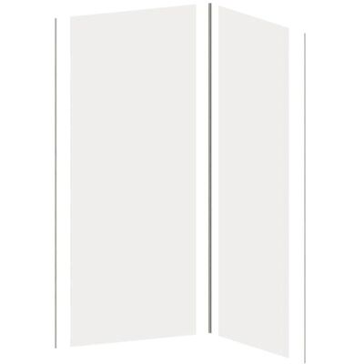 Białe Panele Prysznicowe ITZIAR - Wnętrze, Odporne na zarysowania, Wodoodporne - Zestaw 2 Białe Panele Prysznicowe ITZIAR - Wnętrze, Odporne na zarysowania, Wodoodporne - Zestaw 2