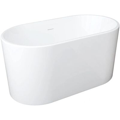 Unique Freestanding Oval Bathtub - 180L - Acrylic - White - Bath Unique Freestanding Oval Bathtub - 180L - Acrylic - White - Bath