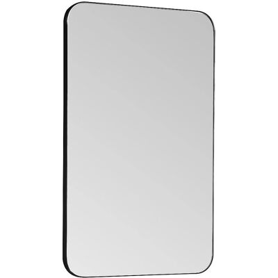 Vente-unique Black Rectangular Bathroom Mirror - 50x80 cm Vente-unique Black Rectangular Bathroom Mirror - 50x80 cm