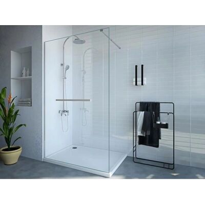 Vente-unique Kristen Duschabtrennung - Sicherheitsglas, Chrom, 120x200cm Vente-unique Kristen Duschabtrennung - Sicherheitsglas, Chrom, 120x200cm