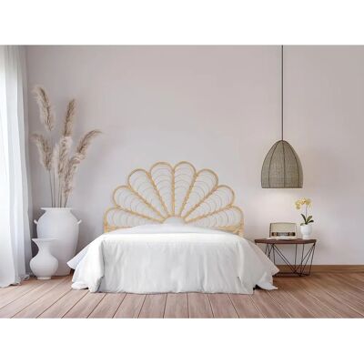 FLOSIA Natürliches Rattan-Kopfteil - 160x200 cm FLOSIA Natürliches Rattan-Kopfteil - 160x200 cm