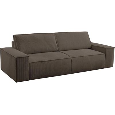 Vente-Unique Amelia Schlafsofa - Braun Samt 4 Sitze Vente-Unique Amelia Schlafsofa - Braun Samt 4 Sitze