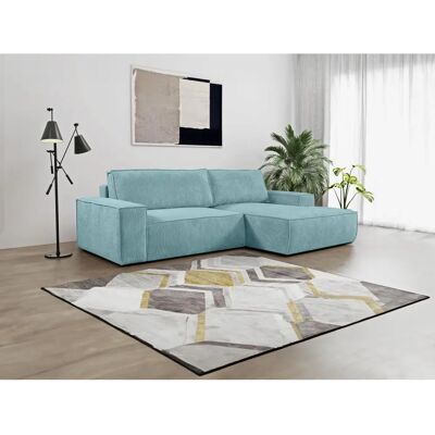 Vente-unique Samt Ecksofa Bett - Rechtswinkel - 5 Sitze Vente-unique Samt Ecksofa Bett - Rechtswinkel - 5 Sitze