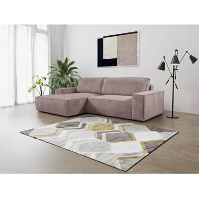 Unique Pascal Morabito Amelia Divano Letto Angolo in Velluto Rosa - Sofà Letto Unique Pascal Morabito Amelia Divano Letto Angolo in Velluto Rosa - Sofà Letto