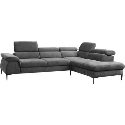 Pascal Morabito - Moderner anthrazitgrauer Ecksofa mit Bettfunktion - Made for design Pascal Morabito - Moderner anthrazitgrauer Ecksofa mit Bettfunktion - Made for design