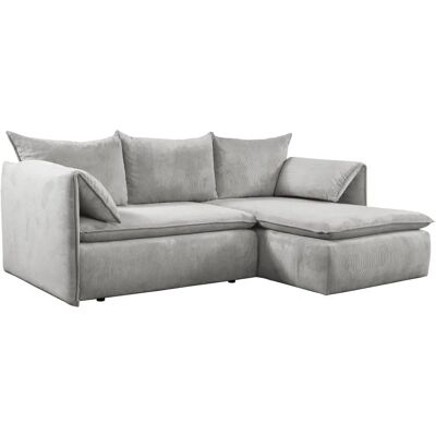 Vente-unique Samt-Ecksofa - Rechter Winkel - 4 Sitze - Umweltfreundlich Vente-unique Samt-Ecksofa - Rechter Winkel - 4 Sitze - Umweltfreundlich