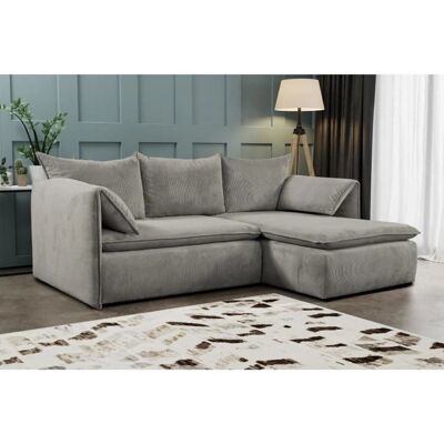 Divano angolare taupe in velluto Teodora - PASCAL MORABITO - 230x166x91cm Divano angolare taupe in velluto Teodora - PASCAL MORABITO - 230x166x91cm