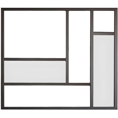 Vente-Unique Elexia Verrière d'Intérieur - Noir - 150x130 cm - Publicité Vente-Unique Elexia Verrière d'Intérieur - Noir - 150x130 cm - Publicité