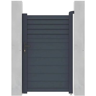 EXPERTLAND - VIAZO - Anthracite - L103 x H166 cm - Gate - Publicité EXPERTLAND - VIAZO - Anthracite - L103 x H166 cm - Gate - Publicité