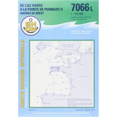 Collectif - Carte marine - Ile Vierge à Penmarc'h - Carte nautique - Publicité Collectif - Carte marine - Ile Vierge à Penmarc'h - Carte nautique - Publicité