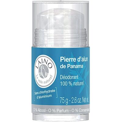 Déodorant minéral Laino - 75 g - Naturel et Sans parfum - Publicité Déodorant minéral Laino - 75 g - Naturel et Sans parfum - Publicité