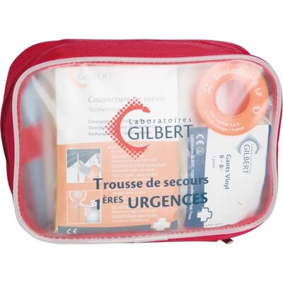 Trousse de Secours Gilbert - Urgences Externes - Publicité Trousse de Secours Gilbert - Urgences Externes - Publicité
