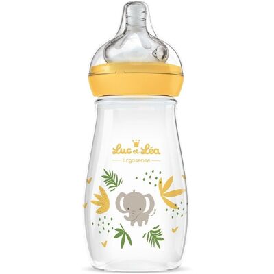 Biberon Ergosense Luc et Léa - 270ml, Débit Moyen, Anti-Colique - Publicité Biberon Ergosense Luc et Léa - 270ml, Débit Moyen, Anti-Colique - Publicité