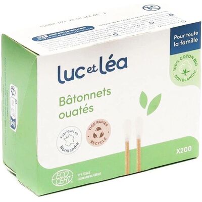 Luc et Léa Cotons Bio en Bambou - Produit d'Hygiène Auriculaire - Publicité Luc et Léa Cotons Bio en Bambou - Produit d'Hygiène Auriculaire - Publicité