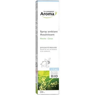 Le Comptoir Aroma Purificateur d'Air Menthe Citron - Spray Ambiant - Publicité Le Comptoir Aroma Purificateur d'Air Menthe Citron - Spray Ambiant - Publicité