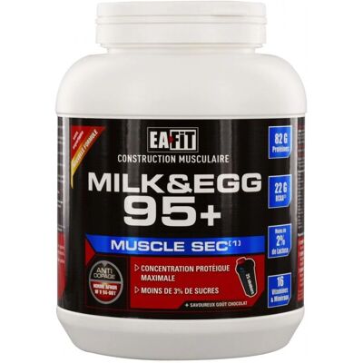 Eafit Lait & Œuf 95+ Vanille - Complément Musculaire - Publicité Eafit Lait & Œuf 95+ Vanille - Complément Musculaire - Publicité