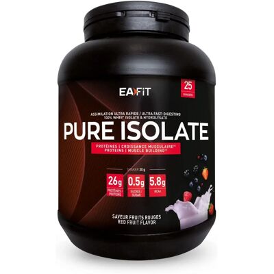 EAFIT Framboises Rouges Isolat - Poudre Protéinée Musculaire - Publicité EAFIT Framboises Rouges Isolat - Poudre Protéinée Musculaire - Publicité