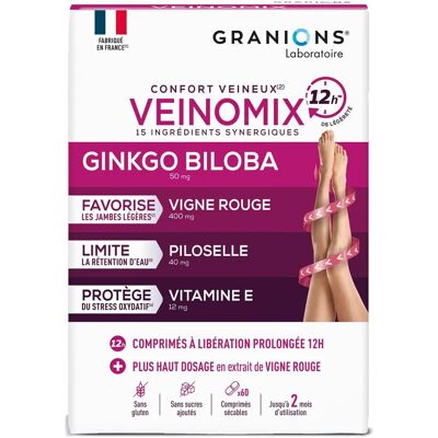 Granions Veinomix 60 - Soutien circulatoire - Publicité Granions Veinomix 60 - Soutien circulatoire - Publicité
