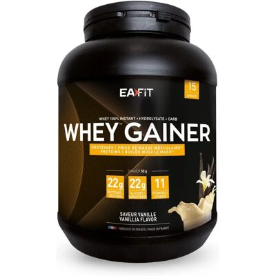 EAFIT Gainer Vanille - Poudre de Protéines pour Musculation - 15 Portions EAFIT Gainer Vanille - Poudre de Protéines pour Musculation - 15 Portions