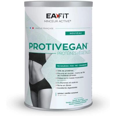 EAFIT Protéines Végétales Vanille Caramel 450g - Complément alimentaire EAFIT Protéines Végétales Vanille Caramel 450g - Complément alimentaire