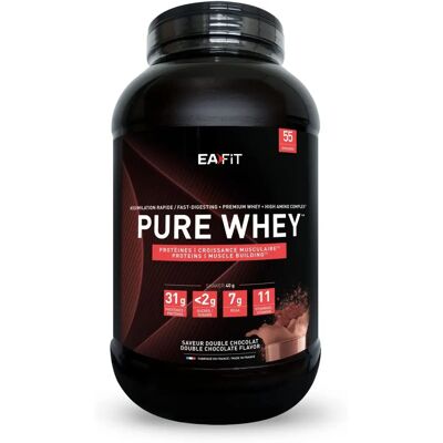 Eafit Pure Whey Double Chocolat - Protéine de Lactosérum pour Muscles - Publicité Eafit Pure Whey Double Chocolat - Protéine de Lactosérum pour Muscles - Publicité