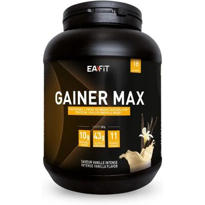 EAFIT Gainer Max Vanille Intense 1,1 kg - Complément Alimentaire EAFIT Gainer Max Vanille Intense 1,1 kg - Complément Alimentaire