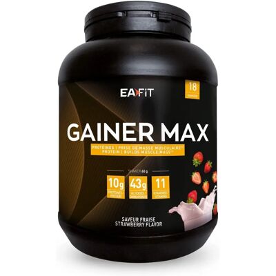 EAFIT Gainer Max Fraise - Poudre de Protéines EAFIT Gainer Max Fraise - Poudre de Protéines