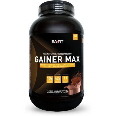 EAFIT Gainer Max Chocolat Double - Compléments Alimentaires - 2,9kg - Publicité EAFIT Gainer Max Chocolat Double - Compléments Alimentaires - 2,9kg - Publicité