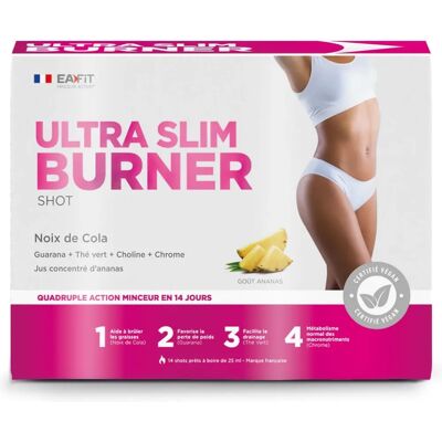 EAFIT Ultra Slim Burner Shot - Ananas - Brûler les graisses - 25ml - Publicité EAFIT Ultra Slim Burner Shot - Ananas - Brûler les graisses - 25ml - Publicité