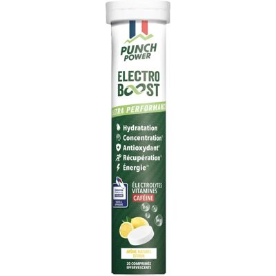 EQUILIBRE ATTITUDE Punch Power Electroboost - Comprimés effervescents citron - Boisson sportive - Publicité EQUILIBRE ATTITUDE Punch Power Electroboost - Comprimés effervescents citron - Boisson sportive - Publicité
