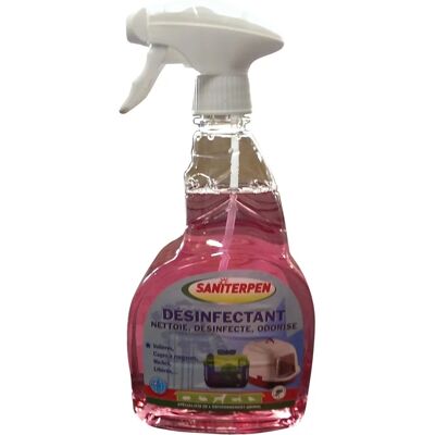 Saniterpen Spray Désinfectant - 750ml, Nettoyant et Odorisant pour Animaux - Bactéricide & Levuricide - Publicité Saniterpen Spray Désinfectant - 750ml, Nettoyant et Odorisant pour Animaux - Bactéricide & Levuricide - Publicité