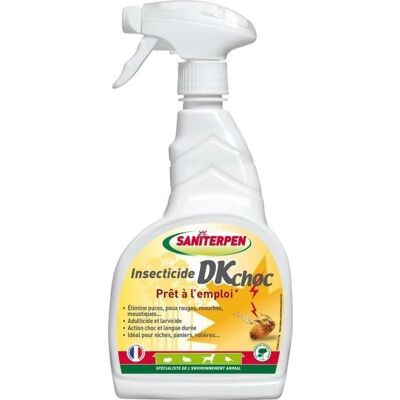 Insecticide Saniterpen DK Choc - Effet choc longue durée - Parfum Pin des Landes - Publicité Insecticide Saniterpen DK Choc - Effet choc longue durée - Parfum Pin des Landes - Publicité