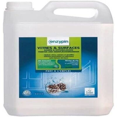 Enzypin 5L - Nettoyant efficace pour vitres et surfaces - Publicité Enzypin 5L - Nettoyant efficace pour vitres et surfaces - Publicité