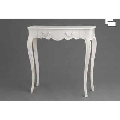 Console en bois blanc CHEVERNY - Console 80cm Design moderne - Publicité Console en bois blanc CHEVERNY - Console 80cm Design moderne - Publicité