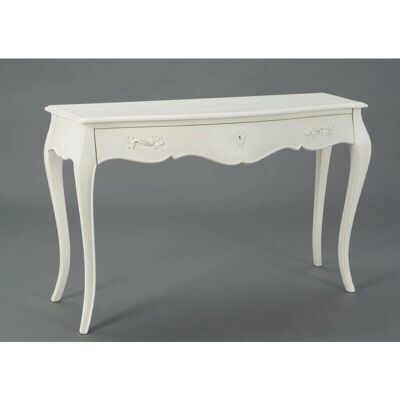 Console Amadeus - 120x40cm, Blanc, Acajou, Élégant - Publicité Console Amadeus - 120x40cm, Blanc, Acajou, Élégant - Publicité