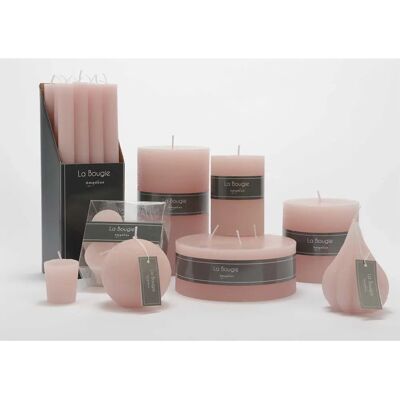 Amadeus Bougie gros cylindre rose 10x10 cm - Candle - Publicité Amadeus Bougie gros cylindre rose 10x10 cm - Candle - Publicité