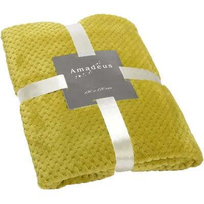 Plaid Damier Vert Olive 170x130 - Plaid - Publicité Plaid Damier Vert Olive 170x130 - Plaid - Publicité