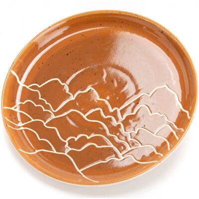 Assiette à dessert orange Amadeus 21cm - Lot de 6 - Publicité Assiette à dessert orange Amadeus 21cm - Lot de 6 - Publicité