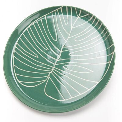 Modèle Amadeus - Assiette en grès vert 32cm - Assiette - Publicité Modèle Amadeus - Assiette en grès vert 32cm - Assiette - Publicité