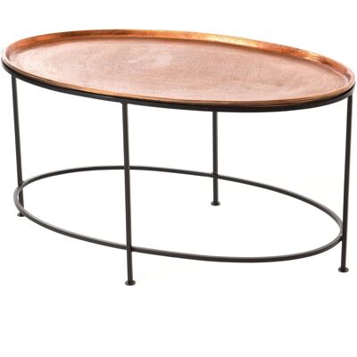 Table basse ovale cuivre Amadeus - Salon - Publicité Table basse ovale cuivre Amadeus - Salon - Publicité