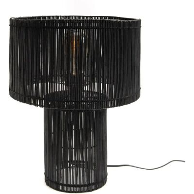 Lampe Dabali en Rotin Amadeus - 41cm - Noir - Design Moderne - Publicité Lampe Dabali en Rotin Amadeus - 41cm - Noir - Design Moderne - Publicité