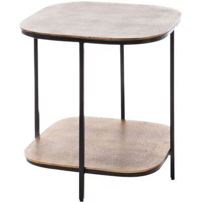 JUDE Table d'appoint en aluminium et métal doré - Table d'appoint - Publicité JUDE Table d'appoint en aluminium et métal doré - Table d'appoint - Publicité