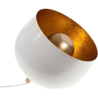 Lampe de Table Blanche Samuel 28cm - Publicité Lampe de Table Blanche Samuel 28cm - Publicité
