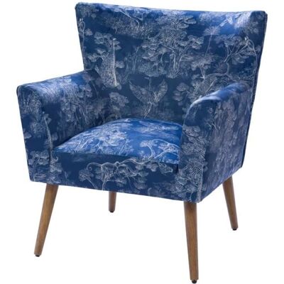 Fauteuil Velours Jungle Amadeus Achille - Publicité Fauteuil Velours Jungle Amadeus Achille - Publicité